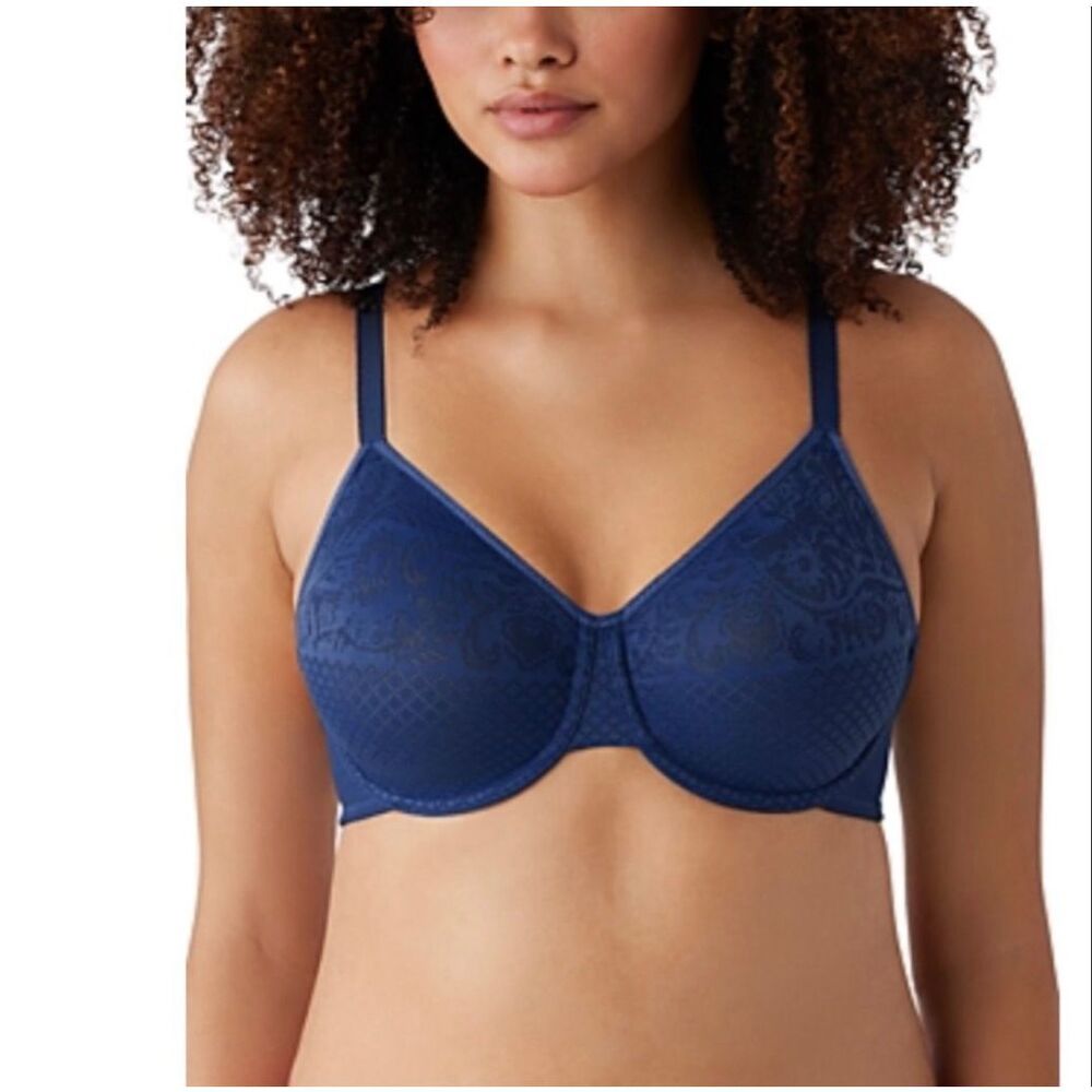 Wacoal Seamless Visual Effects Minimizer Bra Bellwether Blue 38DD